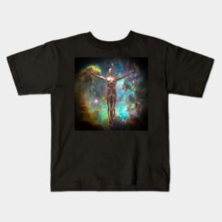 Droid ascension in vivid space Kids T-Shirt